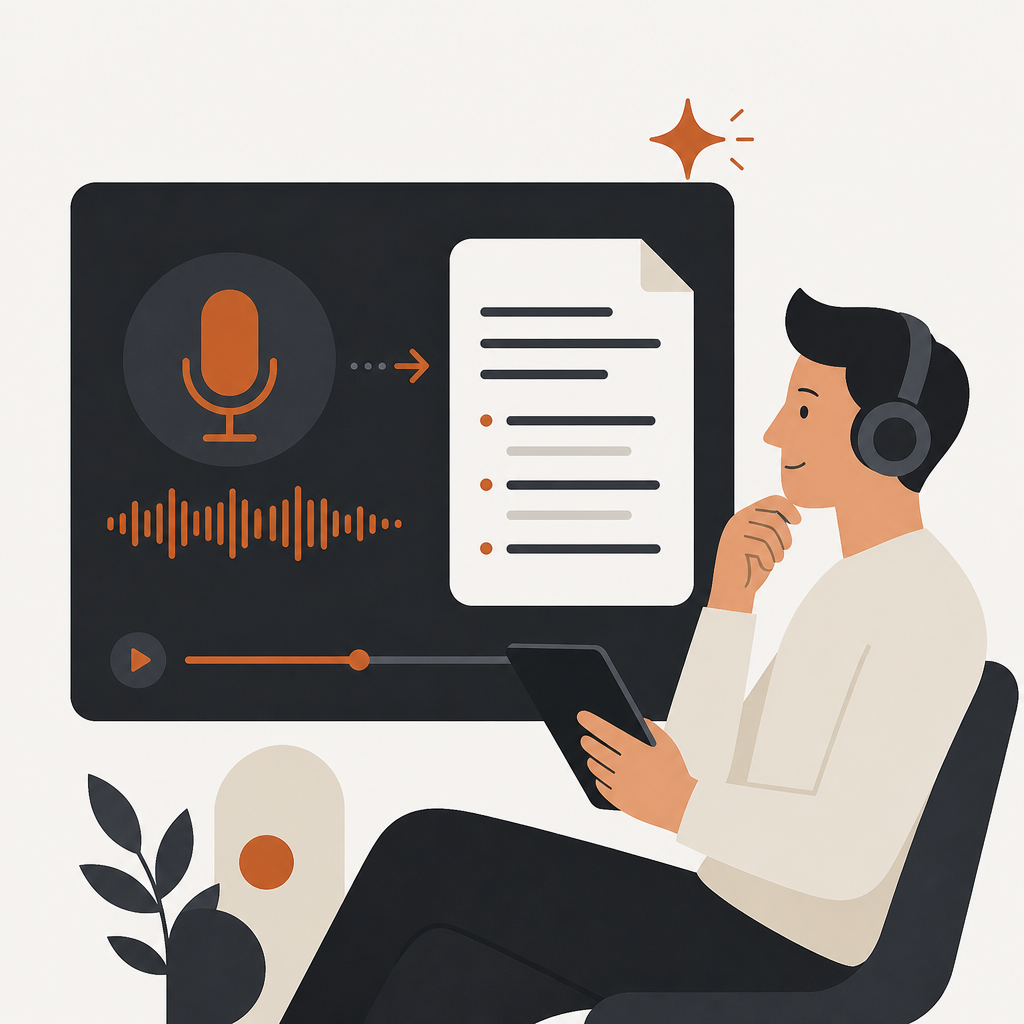 AI transcript và hỗ trợ thông minh